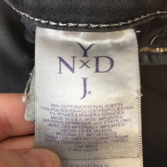 NYDJ Not Your Daughters Jeans Gray Slim Leg Jeans Womens 14‎ Dark Cotton Blend - Picture 11 of 12